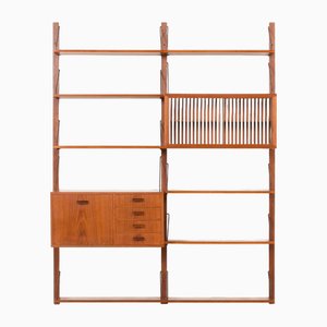Mid-Century Modern Danish Teak Wall Unit from GL Møbler, 1960s