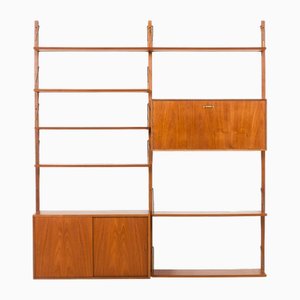 Dänisches Wandregal aus Teak von Hansen & Guldborg, 1950er