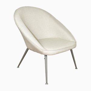 Vintage Stuhl mit grauen Metallbeinen, 1970er