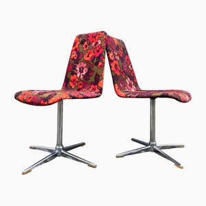 Swivel Chairs in Red from EKA Wohnmöbel, Set of 2