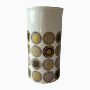 Vaso Medaillon in porcellana bianca di Hans Theo Baumann per Thomas