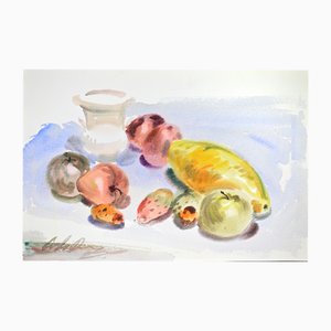 Carlo Ravagnan, Still Life, Watercolor