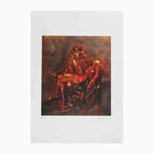 Aldo Palma, Revisiting the Pietà, Screenprint, 2018