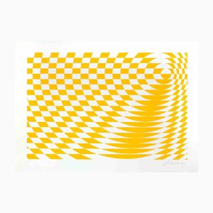 Victor Debach, Yellow Composition, 1970s, Screen Print