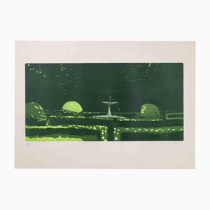 Edolo Masci, Garden, 1980s, Etching