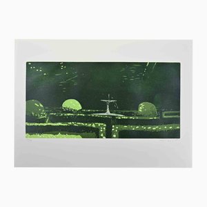 Edolo Masci, Garden, 1980s, Etching