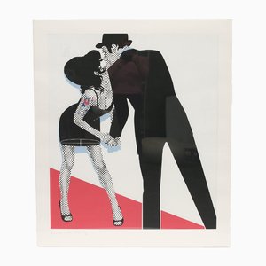 Gerald Laing, The Kiss, Paper