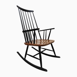 Scandinavian Spindle Rocking Chair by Ilmari Tapiovaara for Asko, 1960s