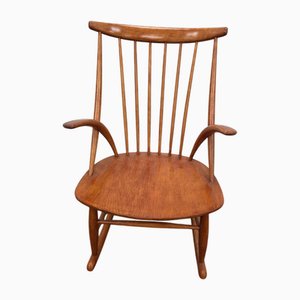 Mid-Century Danish Rocking Chair by Illum Wikkelsö, 1960s