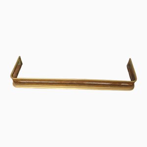 Long Pierced Brass Fender, 19th Century
