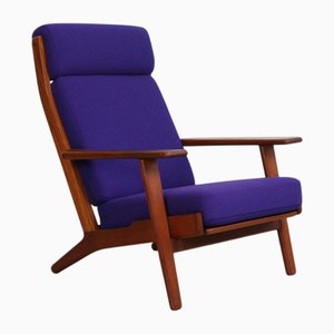 GE 290 High-Back Chair in Teak by Hans Wegner, Denmark, 1960s