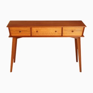 Mid-Century Frisiertisch oder Konsolentisch aus Nussholz, 1960er
