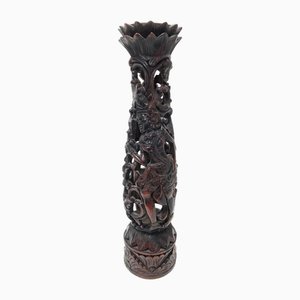 Antique Chinese Ironwood Candlestick, 1800s