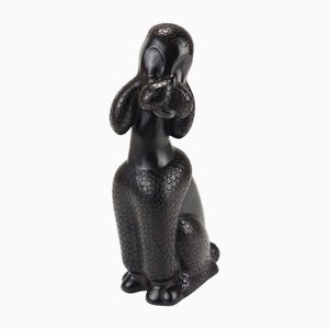 Poodle Figurine attributed to Leopold Anzengruber, Austria, 1950s