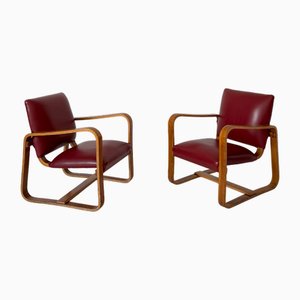 Vintage Lamellare Armchairs by Giuseppe Pagano Pogatschnig, 1941, Set of 2