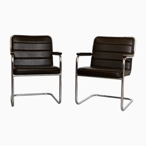 S46 F Freischwinger von Rudolf Glatzel für Thonet, 1970er, 2er Set