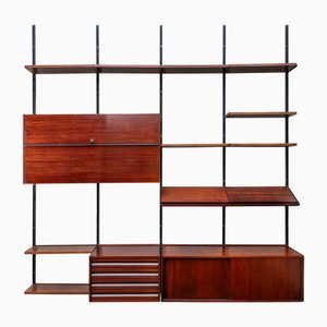 Modular Bookcase in Rosewood by Osvaldo Borsani for Tecno, 1960s