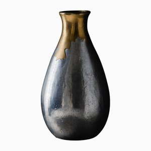 Bronze and Cast Aluminum Vase from Philippe Jean, 1970s