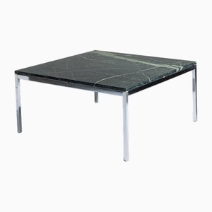 Tavolino da caffè quadrato in marmo verde, anni '70