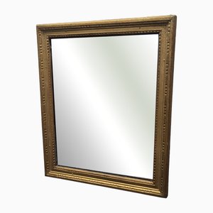 Antique Wooden Gold Colored Mirror, 1800s