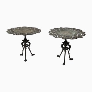 Vintage Gothic Style Tazzas in Bronze, 1950s, Set of 2