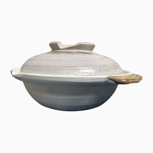 Vintage Japanese Donabe with Lid, 1970s