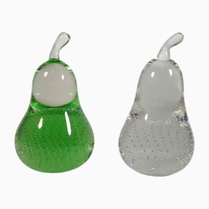 Glass Paperweights by Milan Metelák for Harrachov, 1970s, Set of 2