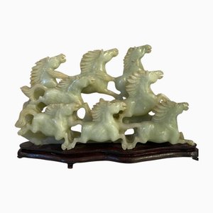 Chevaux au Galop en Pierre, Chine, 1800s