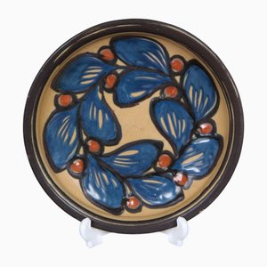 Antike dänische Keramikschale von Nils Kähler, 1890er