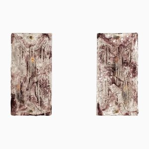 Große Wandapplikationen aus Muranoglas von Toni Zuccheri, Italien, 1970er, 2er Set