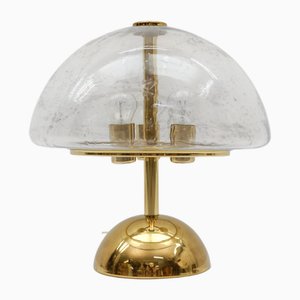 Lampe de Bureau Dimmable en Doré et Verre Murano de Doria, Allemagne, 1970s