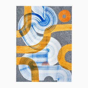 Sumit Mehndiratta, Seeping Citrus, Acryl auf Papier