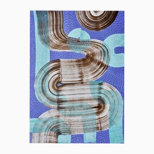 Sumit Mehndiratta, Lavender Collision, Acrylic on Canvas