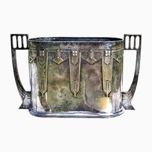 Large German Silverplated Champagne Cooler from WMF, 1890s