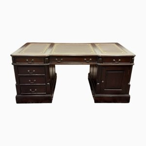 English Chesterfield Desk in Teak