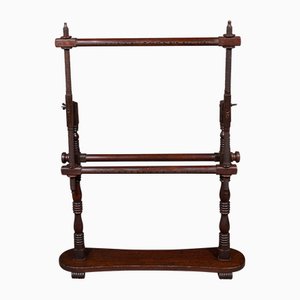 Marco de tapiz ajustable inglés antiguo tardío, década de 1880