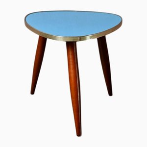 Vintage Blue Tripod Table Plant Stand, 1960s