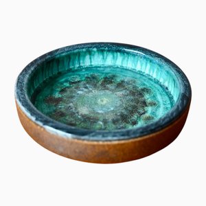 Danish Bowl in Blue Green from Ting Keramik, 1970s