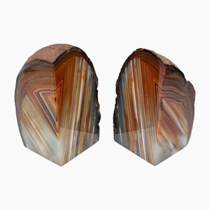 Vintage Spanish Agate Bookends, 1960s, Set of 2