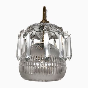 Vintage Spanish Glass Wall Sconce, 1950s