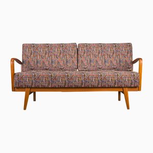 Vintage Cherrywood and Wool Daybed from Knoll Antimott, 1950s-1960s