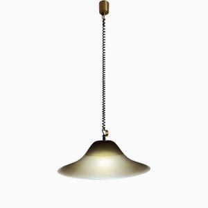 Brutalist Murano Glass UFO Pendant Light from Peill & Putzler, Germany, 1970s