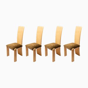 Parchment Chairs by Aldo Tura for Tura Milano, 1960s, Set of 4