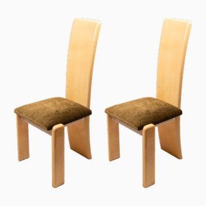 Pergament Stühle von Aldo Tura für Tura Milano, 1960er, 2er Set