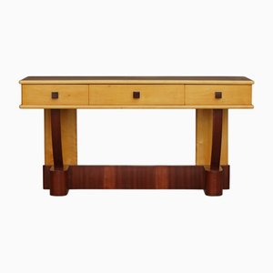 Low Art Deco Vanity Unit in Maple Wood, 1930s