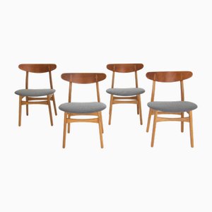 Sedie da pranzo CH30 di Hans J. Wegner per Carl Hansen & Son, anni '50, set di 4