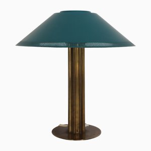 Lampada da tavolo vintage in metallo e ottone di Lyfa, Scandinavia, anni '60