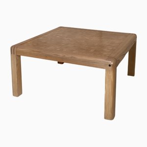 Mesa de centro escandinava de roble, años 80