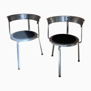 Aluminium Garden Chairs, France, 1980s, Set of 2