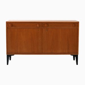Vintage Scandinavian Teak Sideboard with Black Legs, 1950s-1960s